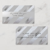 Modern,Imitate Gold Foil Pinselstriche, Glitzer Visitenkarte (Vorne/Hinten)