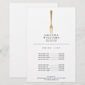 Modern Imitate Gold GFork Catering Logo II (Vorne/Hinten)