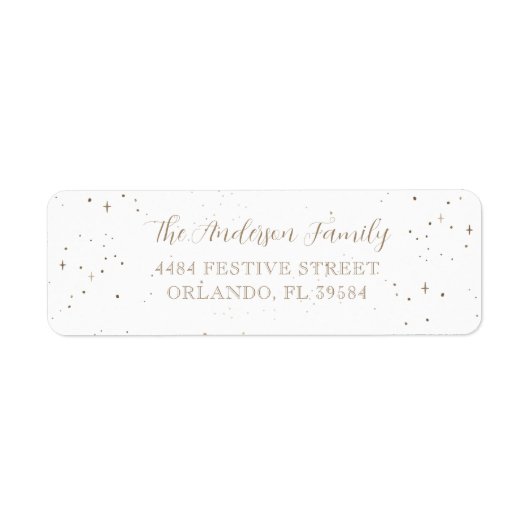 Modern Imitats Gold Calligraphy Weihnachtsansprach (Vorne)