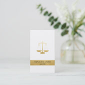 Modern Imitats Gold Foil Lawyer Scanner Symbol  Visitenkarte (Stehend Vorderseite)