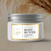 Modern Imitats Gold Logo Body Butter Jar wasserdic Etiketten