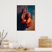 Modern Impressionist Boxing Gloves Strength Poster (Küche)