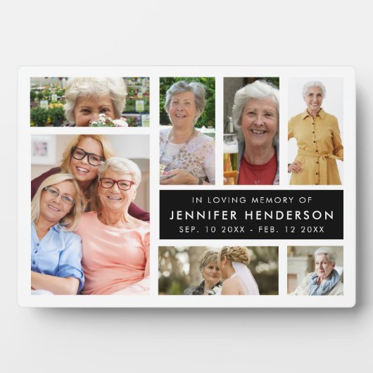 Modern in der Liebe Erinnerungsfotografie Collage Fotoplatte (Vorderseite)