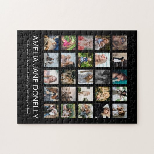 Modern in der Liebe Erinnerungsfotografie Collage Puzzle (Horizontal)