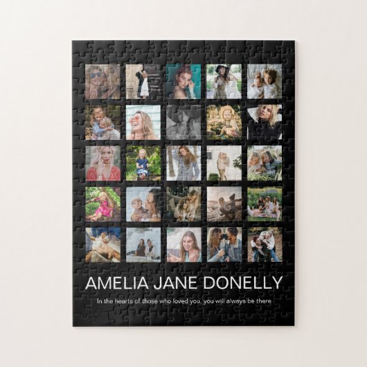 Modern in der Liebe Erinnerungsfotografie Collage Puzzle (Vertikal)