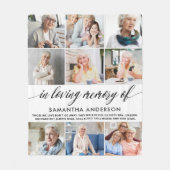 Modern in der Liebe zum Gedächtnisfoto-Collage Fleecedecke (Vorderseite)