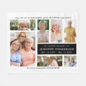 Modern in der Liebe zum Gedächtnisfoto-Collage Fleecedecke (Vorderseite (Horizontal))