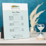 Modern in Goldblau, Beauty Wellness-Center - Menü Fotoplatte<br><div class="desc">Ein trendiges Logo-Design mit benutzerdefinierten Farben und elegantem Text.</div>