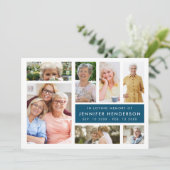 Modern in Love Memory Foto Collage Beerdigung Programm (Stehend Vorderseite)