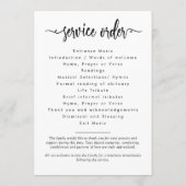 Modern in Love Memory Foto Collage Beerdigung Programm (Rückseite)