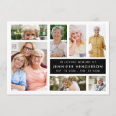 Modern in Love Memory Foto Collage Beerdigung Programm (Vorderseite)