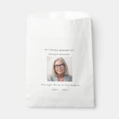 Modern  In love Memory Remembrance Funeral  Geschenktütchen (Vorderseite)