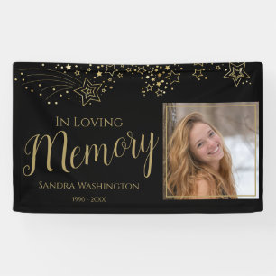 Modern In Loving Memory Foto-Gedenkstätte Banner