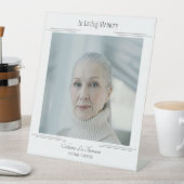 Modern In Loving Memory Funeral Pedestal Sign Sockelschild (In Situ)