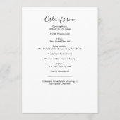 Modern In Loving Memory Funeral Program Programm (Rückseite)