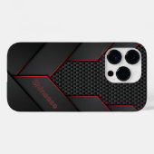 modern in schwarz und rot stilvoll Case-Mate iPhone hülle