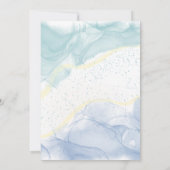 Modern Indian Hindu Wedding Ganesha Logo Einladung (Rückseite)