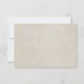 Modern Indian Pichwai Thema Hochzeit Antwort Karte (Rückseite)