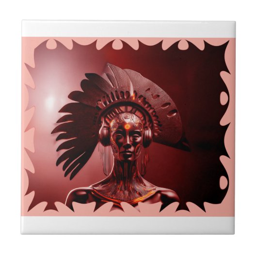 Modern Indian Princess Fliese (Vorderseite)