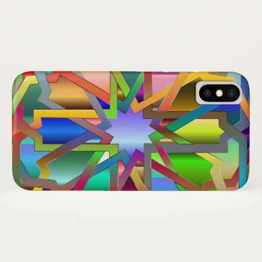 Modern Indian Print iPhone Case (Rückseite (Horizontal))