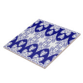 Modern Indian Traditional White & Blue Classic Fliese (Seite)