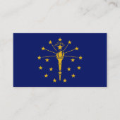 Modern Indiana Business Card, Flag / USA Visitenkarte (Vorderseite)
