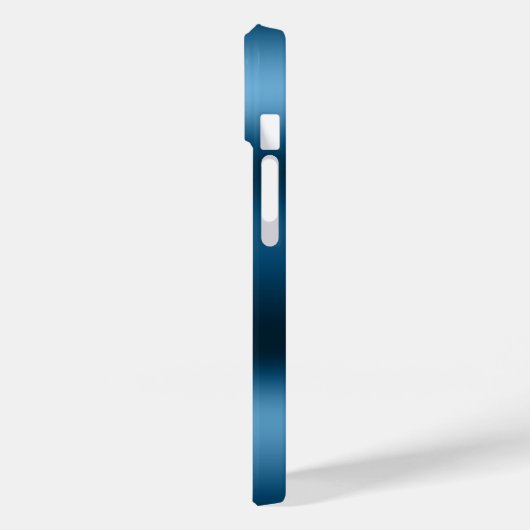 Modern Indigo Blue Agate Diamonds Case-Mate iPhone Hülle (Rückseite / Links)