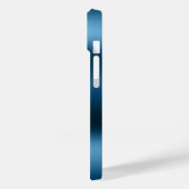 Modern Indigo Blue Agate Gold Sequins Case-Mate iPhone Hülle (Rückseite / Links)