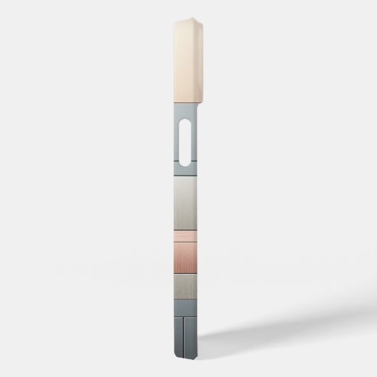 Modern Industrial Metallic Block Pattern Copper an Case-Mate iPhone Hülle (Rückseite / Rechts)