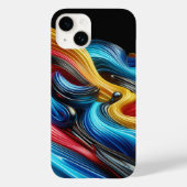 Modern Industrial Metallic Block Pattern Copper an Case-Mate iPhone Hülle (Rückseite)