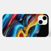 Modern Industrial Metallic Block Pattern Copper an Case-Mate iPhone Hülle (Rückseite (Horizontal))