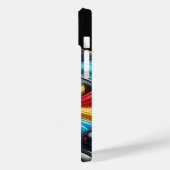 Modern Industrial Metallic Block Pattern Copper an Case-Mate iPhone Hülle (Rückseite / Links)