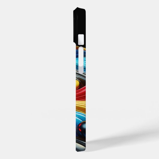 Modern Industrial Metallic Block Pattern Copper an Case-Mate iPhone Hülle (Rückseite / Links)