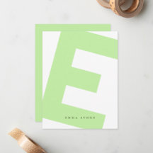 Modern Initial Oversized Monogramm und Name