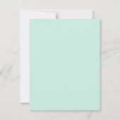 Modern Initial Oversized Monogramm und Name Mitteilungskarte (Rückseite)