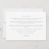 Modern Initials Minimalist Photo Couple Wedding Save The Date (Rückseite)