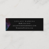 Modern Ink Blotch Mini Visitenkarte (Rückseite)