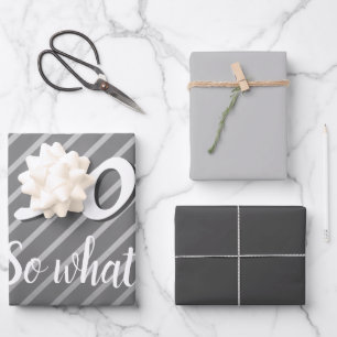 Modern inspirierende Elegant 50 So, was Geburtstag Geschenkpapier Set