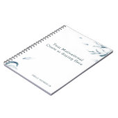 Modern inspirierende Wasserfarbe Einfach Notizblock (Linke Seite)