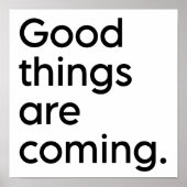 Modern inspirierendes Positivziffer Poster (Vorne)