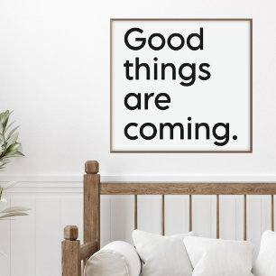 Modern inspirierendes Positivziffer Poster