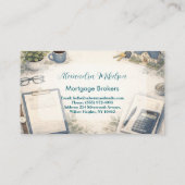 Modern Insurance Advisor Professional Visitenkarte (Rückseite)