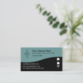 Modern Insurance Broker Foto Template Visitenkarte (Stehend Vorderseite)