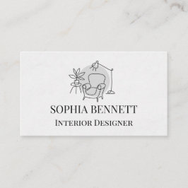 Modern Interior Design Business Card Visitenkarte