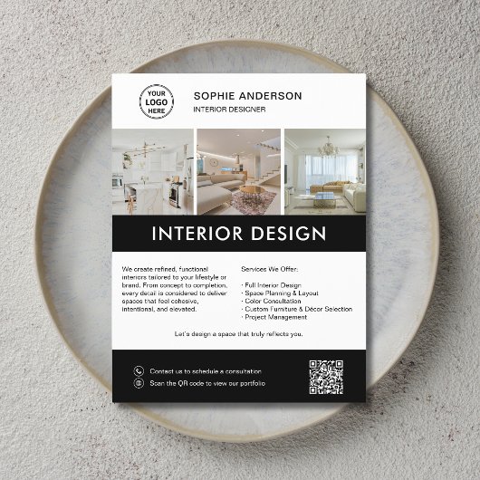 Modern Interior Designer Marketing  Flyer