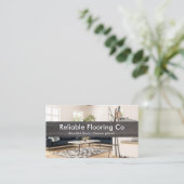 Modern Interior Photo & Dark Wood Flooring Visitenkarte (Stehend Vorderseite)