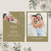 Modern Intersecting Lines Save The Date Card Einladung