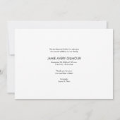 Modern Introduction Baby vielen Dank an Fotos Birt Ankündigung (Rückseite)