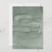 Modern Invitation Watercolor Wedding.   Einladung (Rückseite)