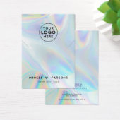 Modern Iridescent Necklace Juwelier Display Card (Schreibtisch)